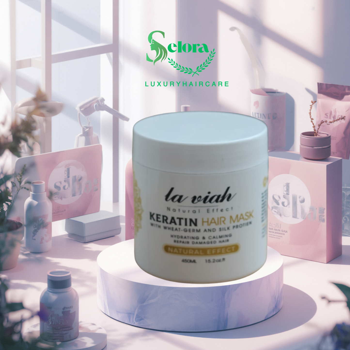 La Viah Keratin Hair Mask – 450ml | ماسك لافيه بالكيراتين 450 مل